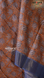 Gold Crape Saree | Fancy Ethnic Wear Saree | Vayyaarie Sarees