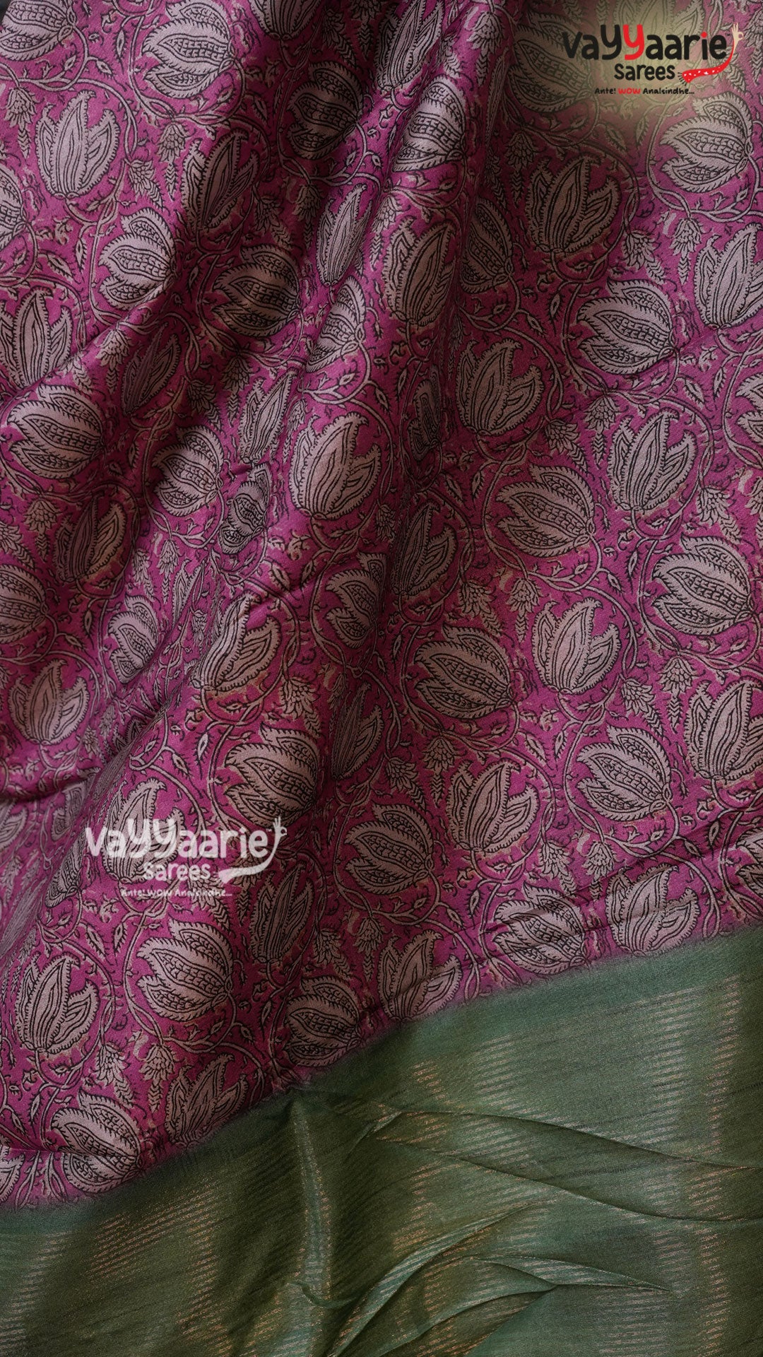 Pink Crape Saree | Fancy Ethnic Wear Saree | Vayyaarie Sarees