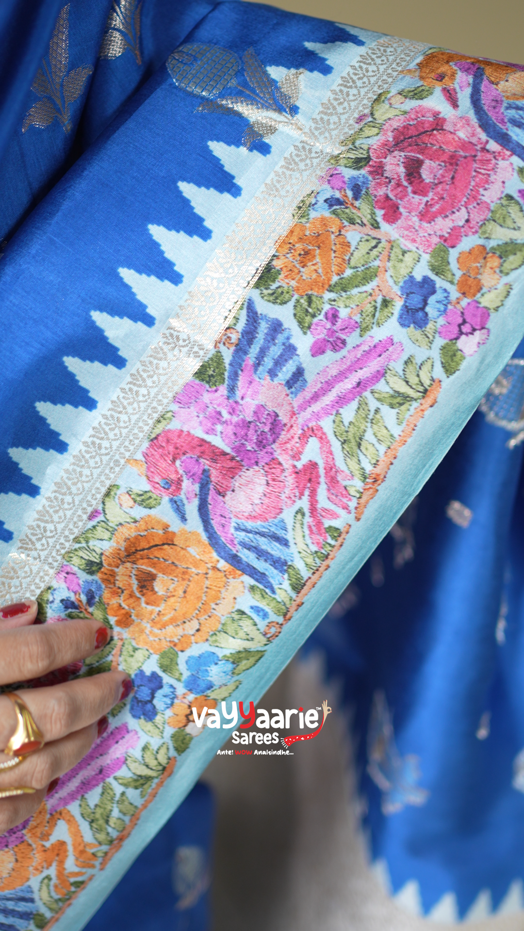 Blue Mango Silk Fancy Saree Online