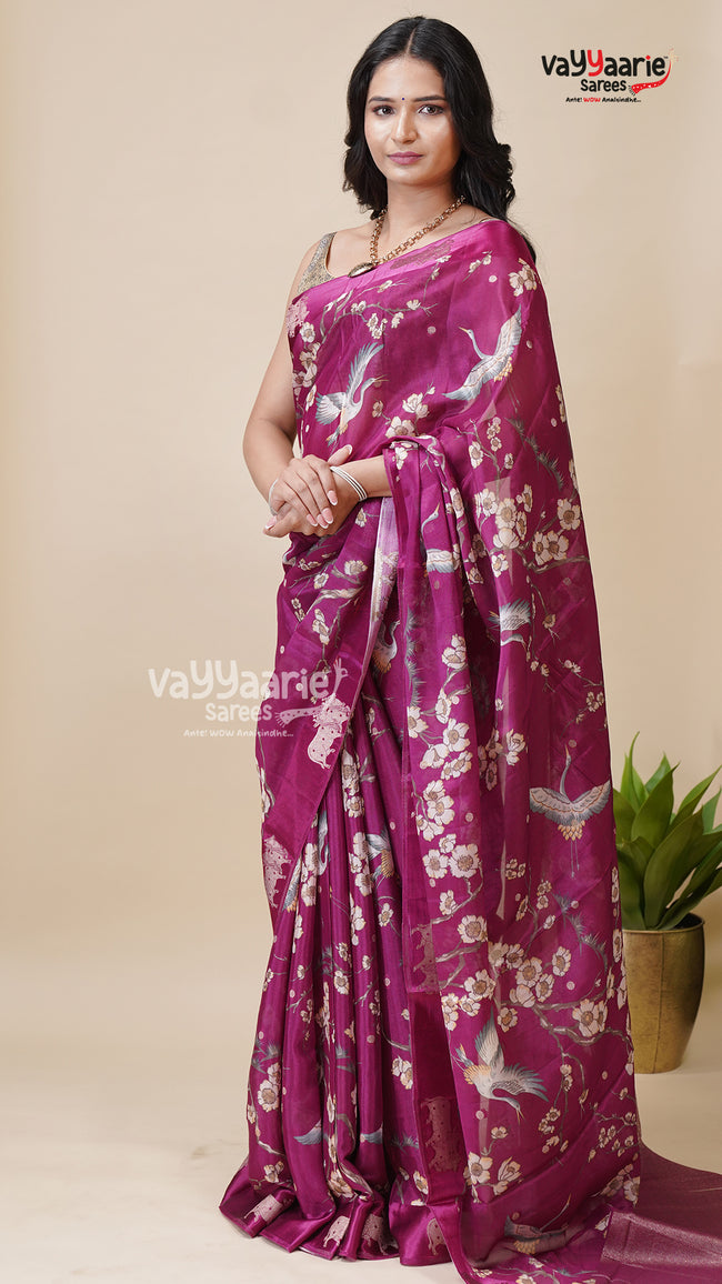 Multicolour Tissu Saree for Party Wear Main Image