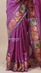 Magenta Mangalagiri Saree for All Occasions