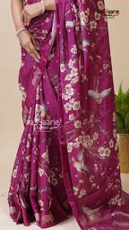 Multicolour Tissu Saree for Party Wear