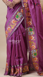 Magenta Mangalagiri Saree for All Occasions