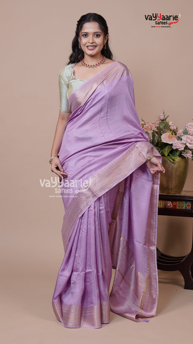 Colourful Crepe Saree for Festive Wear Hover Image