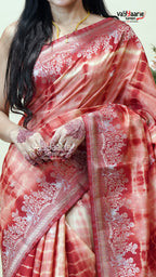 Multicolour Tissue Saree for Celebration Wear
