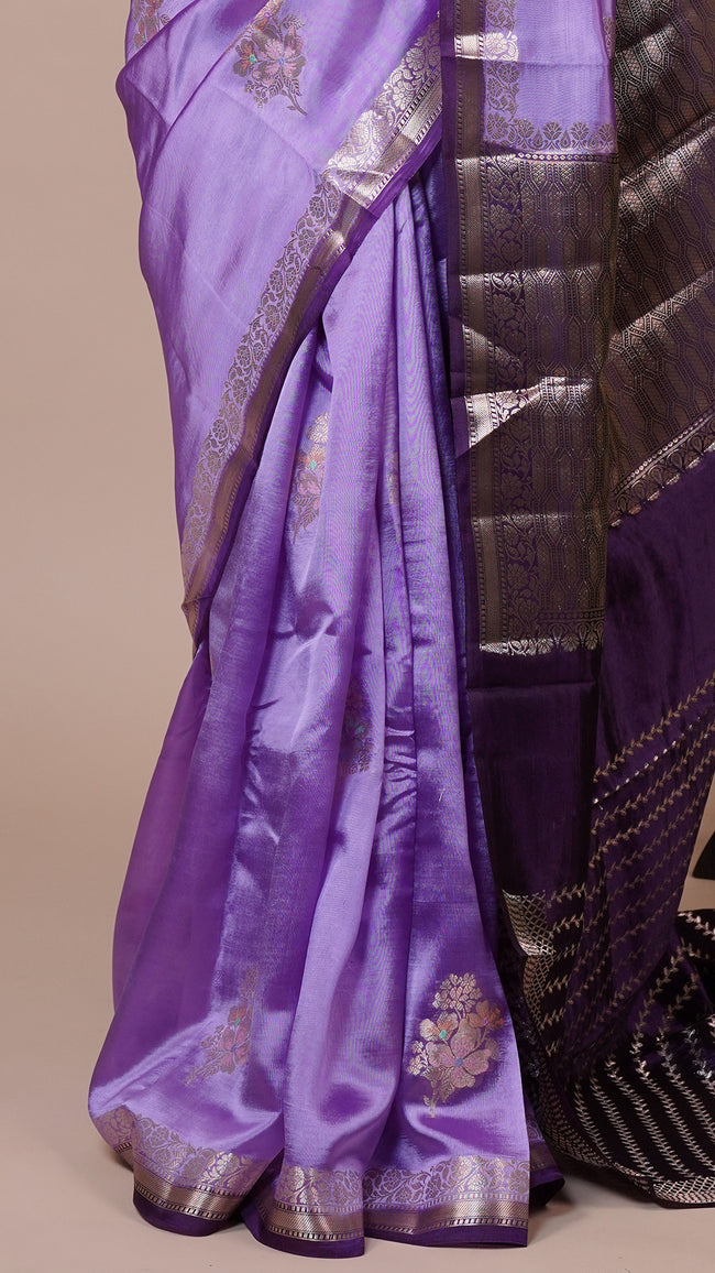 Chiniya Silk Saree in Multicolour for Gifting Main Image