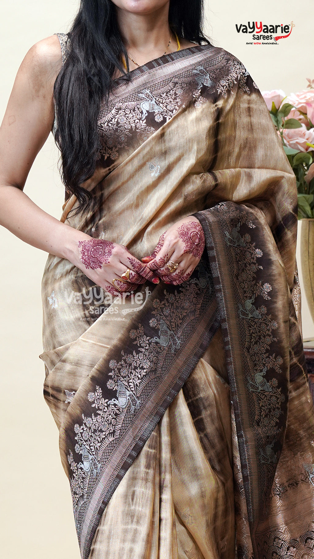 Multicolour Tissue Saree for Festive Moments
