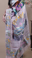 Multi Colour Tusser Fancy Saree for Office Celebrations