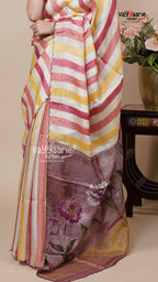 Multi Tone Tissue Saree for Special Days
