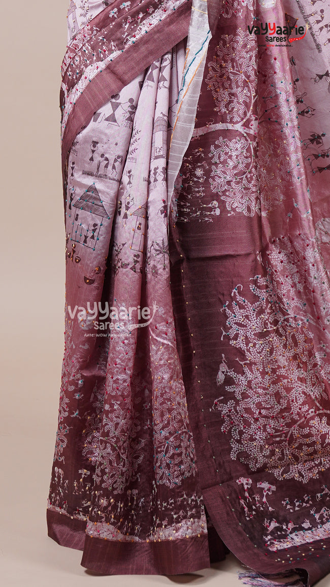 Multi Tone Dola Silk Saree for Special Days Main Image