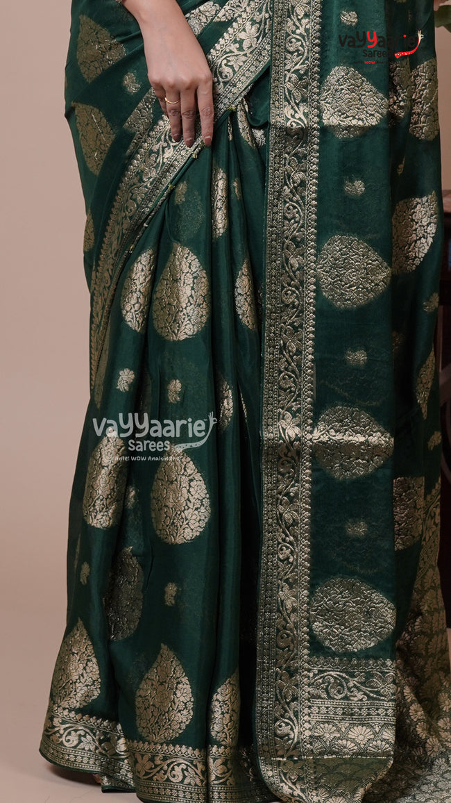 Banaras Banaras Mango Fancy Saree for Evening Functions Main Image
