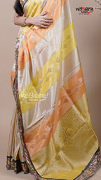 Multi Colour Tissue Fancy Saree for Party Looks