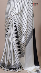 Multi Colour Satin Fancy Saree for Festive Wear