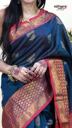 Blue Kuppadam Saree for Classic Ethnic Looks
