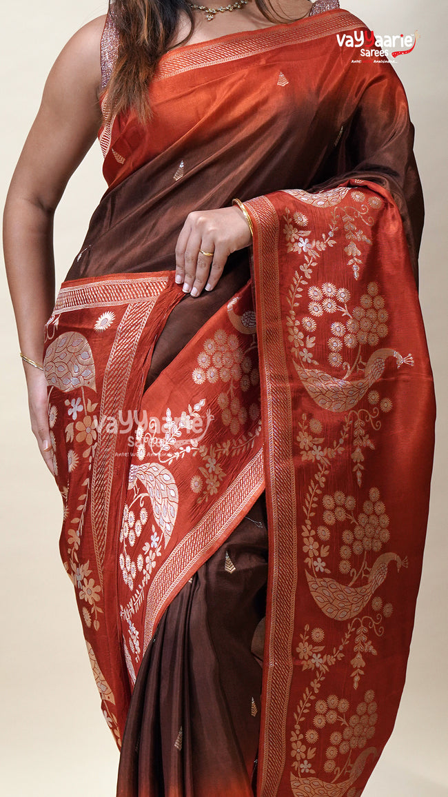 Trendy Multicolour Tissu Saree for Gifting Main Image