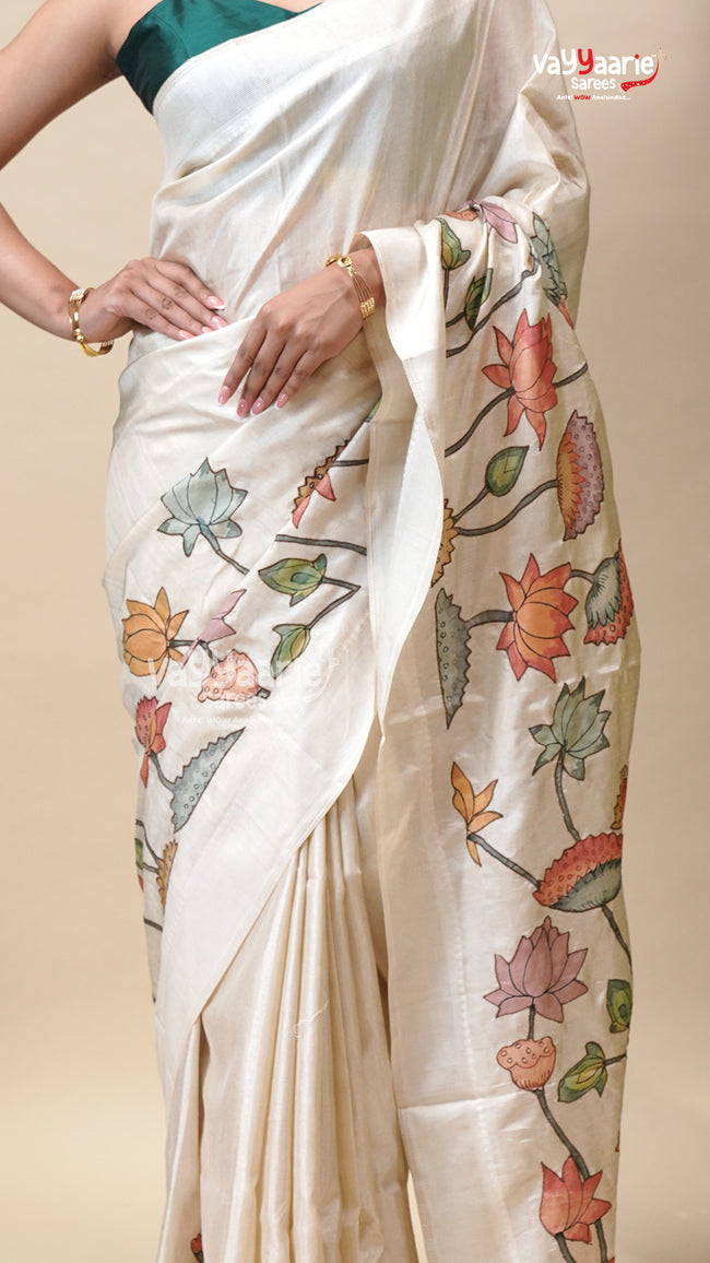 Elegant Multicolour Tusser Saree for Gifting Main Image