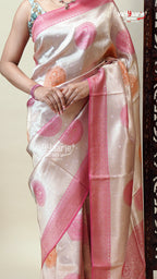 Multicolour Tissu Saree for Budget Shopping