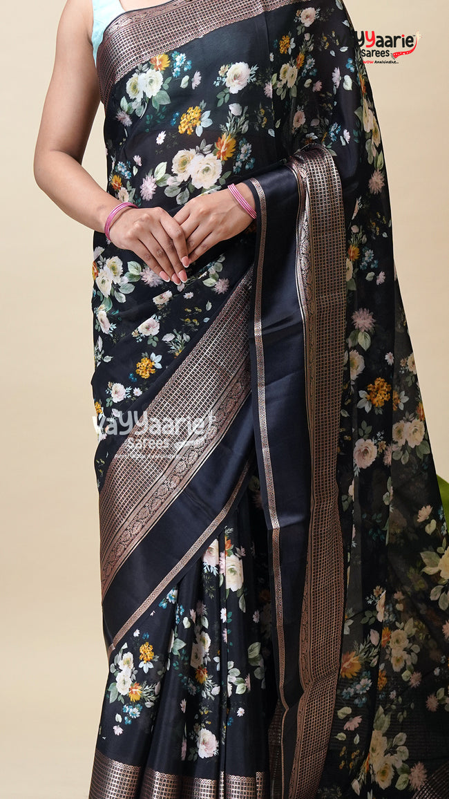 Elegant Multicolour Tissu Saree for Women Main Image