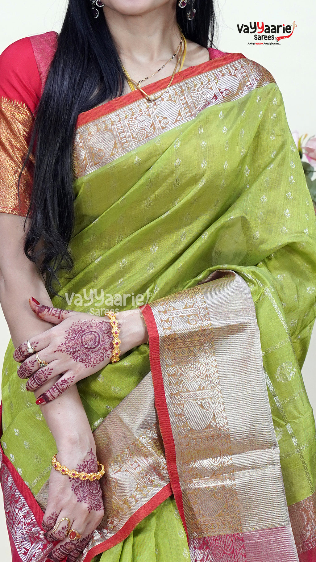 Mehendi Green Kuppadam Saree for Traditions