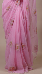 Pink Crush Fancy Saree for Family Functions