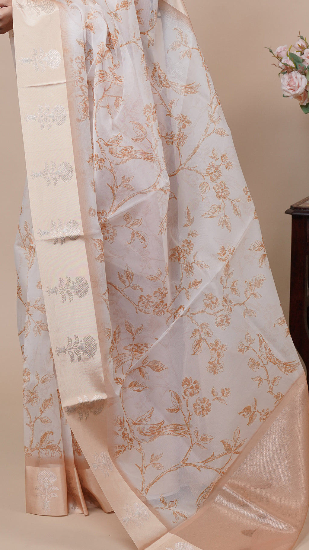 Kora Fancy Saree for Festivals