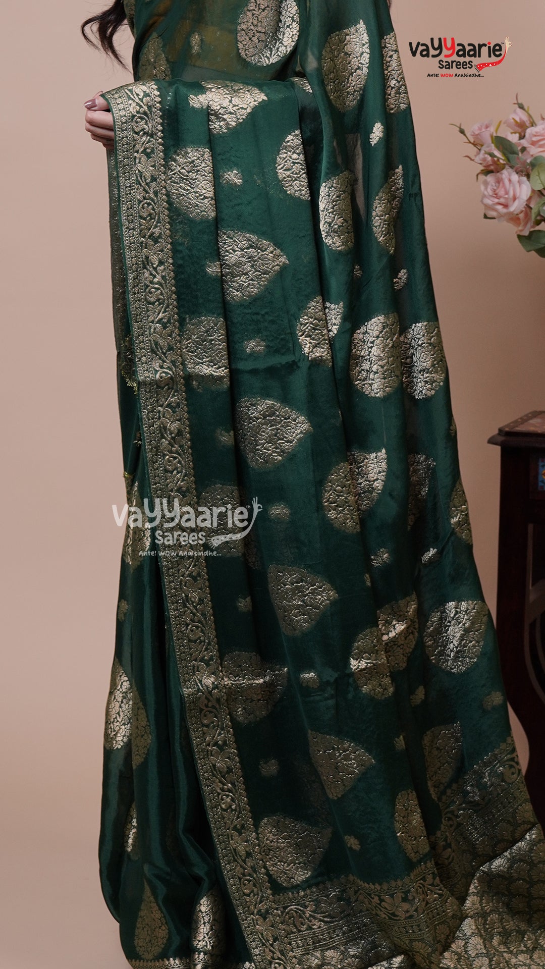 Banaras Banaras Mango Fancy Saree for Evening Functions