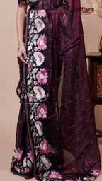 Georgette Saree in Multicolour for Gifting