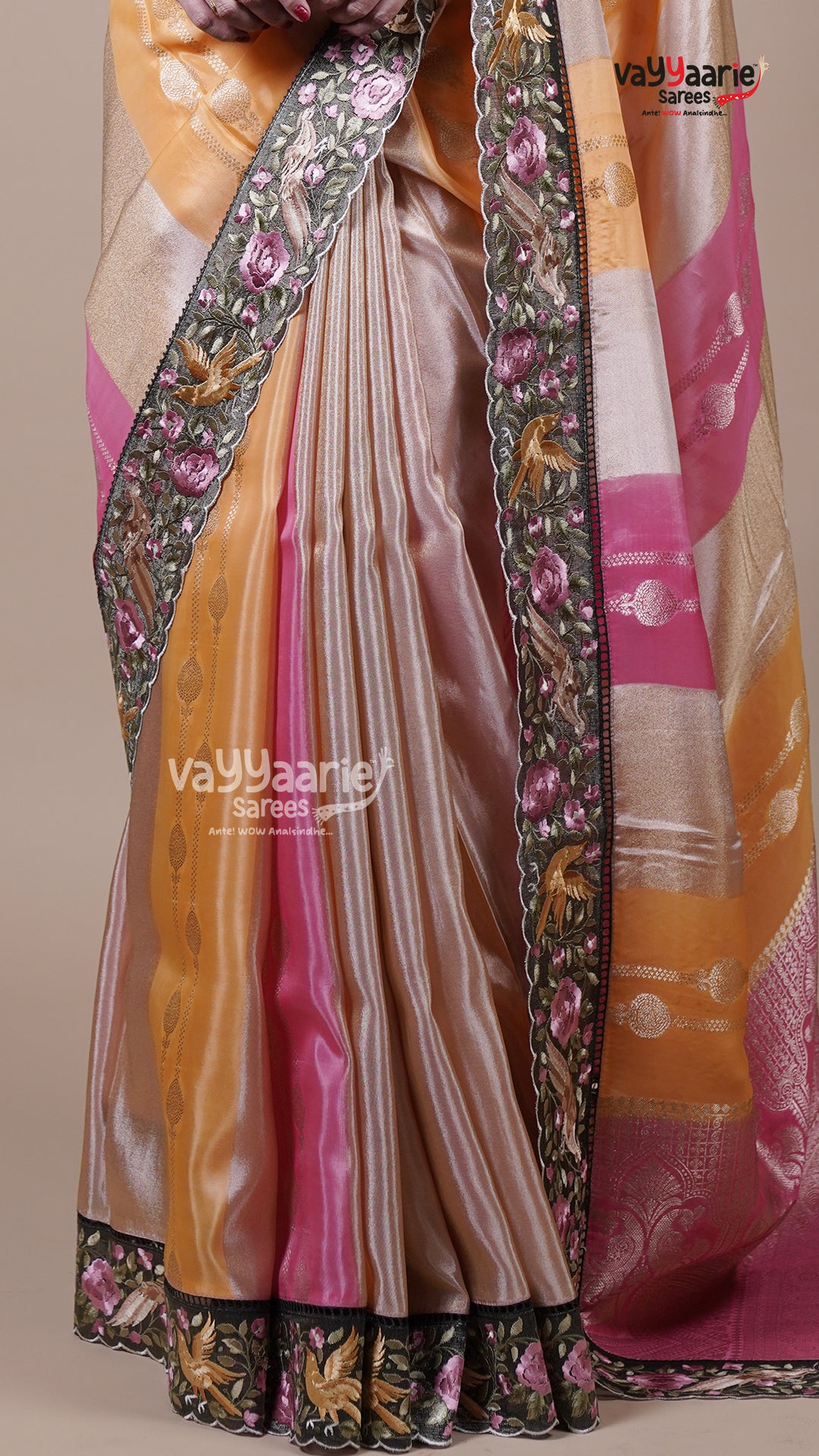 Multi Colour Tissue Fancy Saree for Everyday Elegance