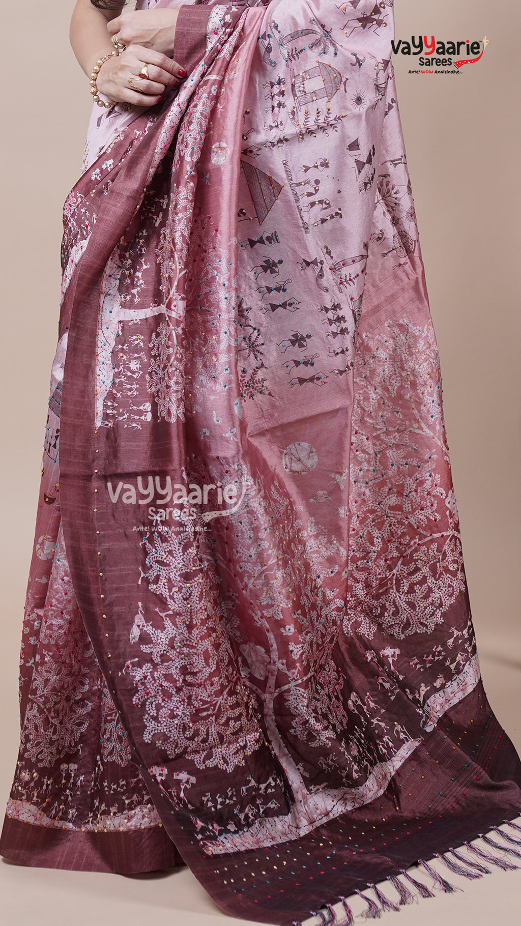 Multi Tone Dola Silk Saree for Special Days