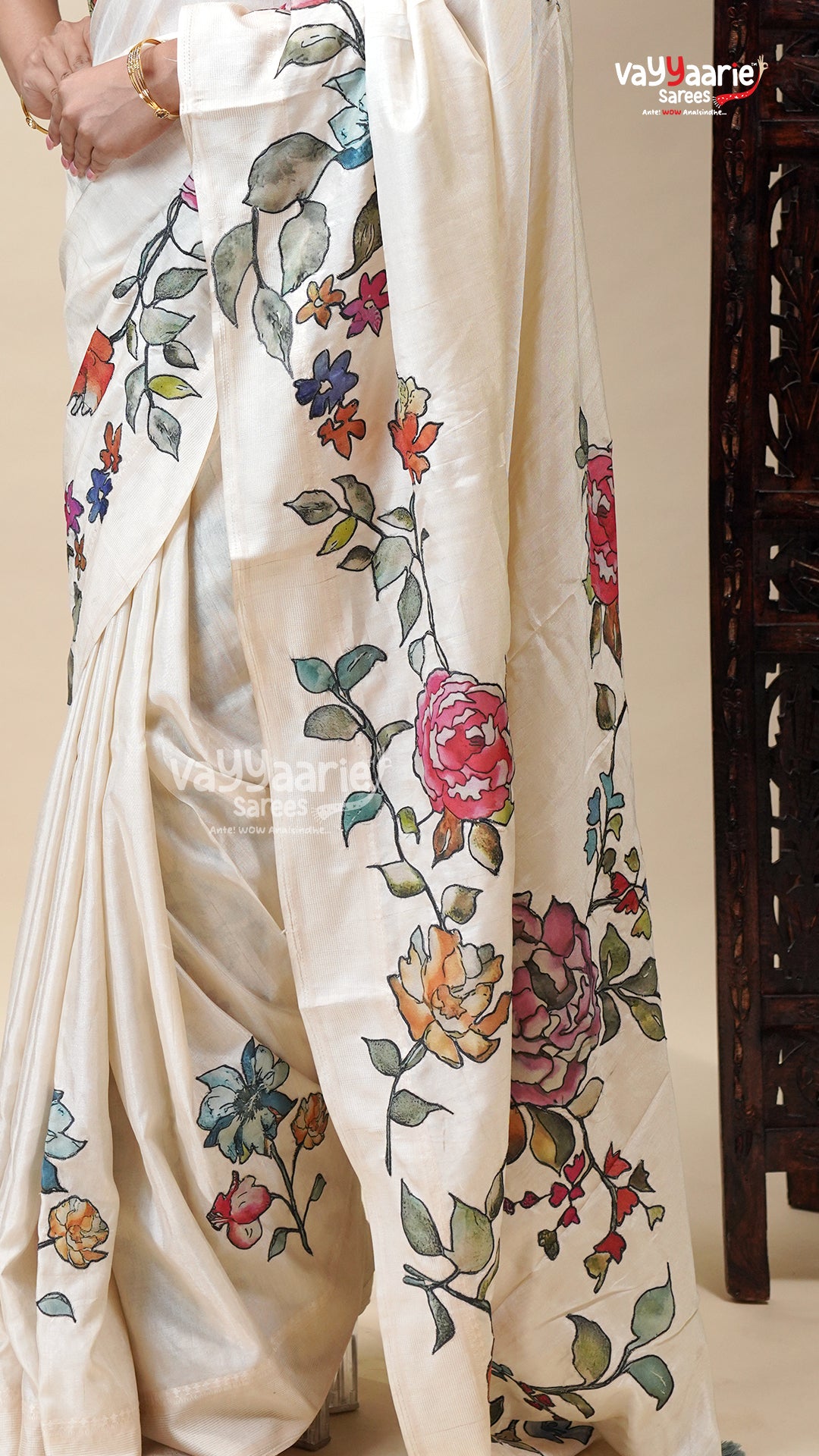 Fancy Multicolour Tusser Saree for Women