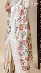 Elegant Multicolour Tusser Saree for Gifting