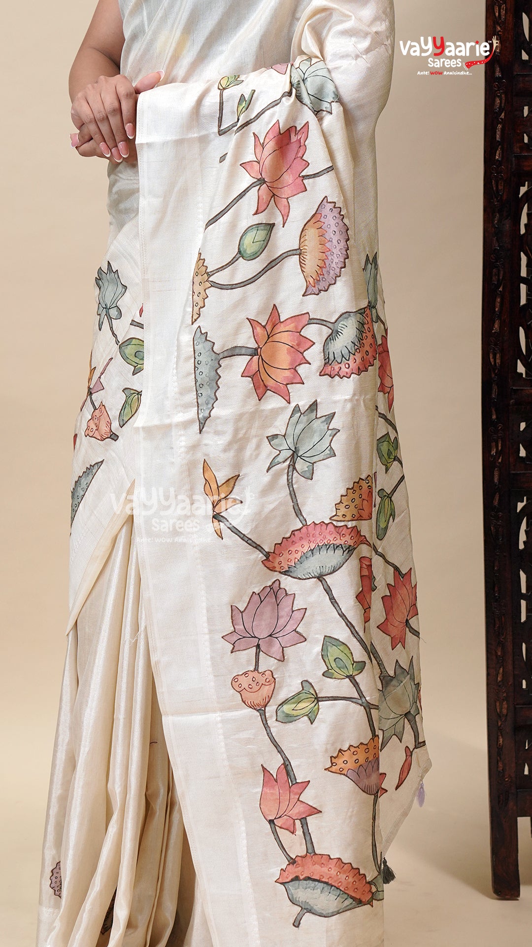 Elegant Multicolour Tusser Saree for Gifting