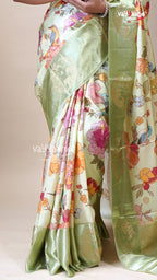Multicolour Tissu Fancy Saree for Festive Wear