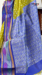 Mehendi Green Kuppadam Saree for Family Functions