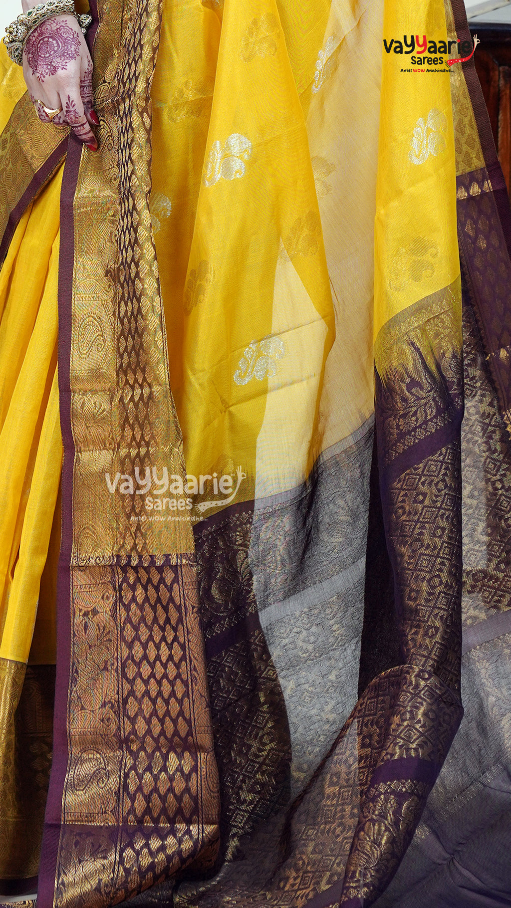 Gold Kuppadam Saree for Festive Celebrations