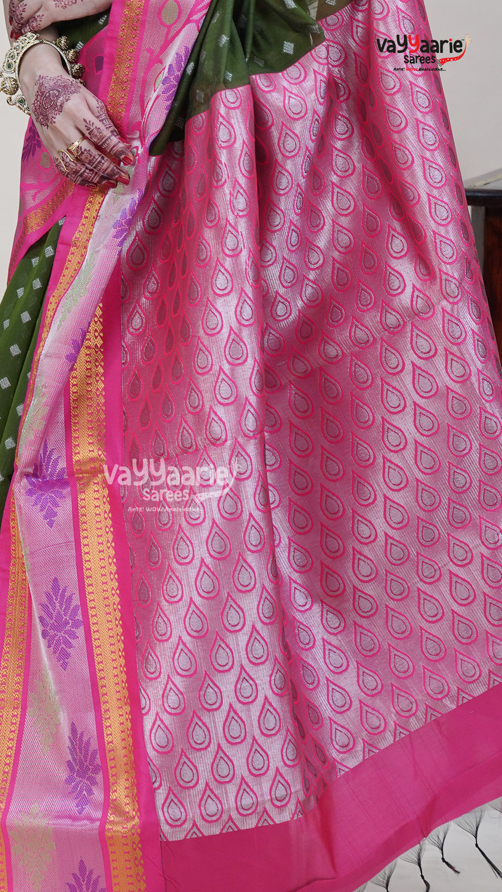 Mehendi Green Kuppadam Saree for Elegant Occasions