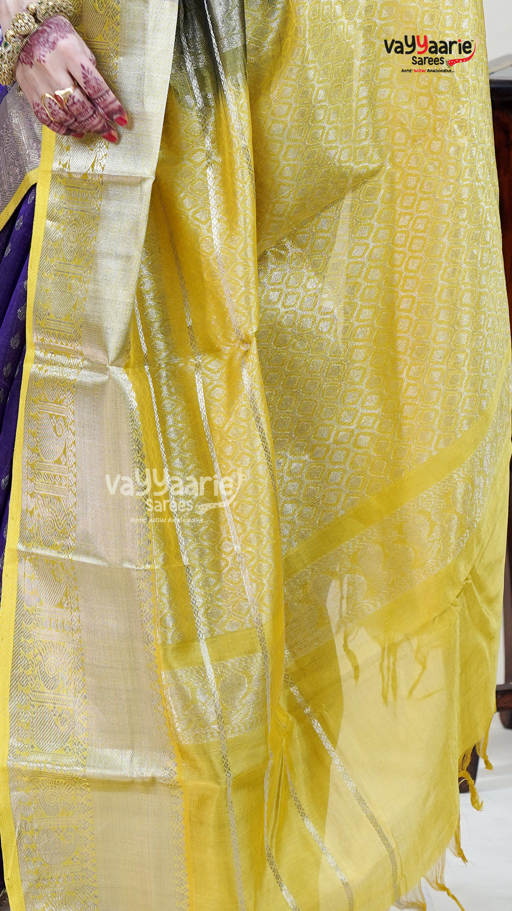 Violet Kuppadam Saree for Cultural Occasions