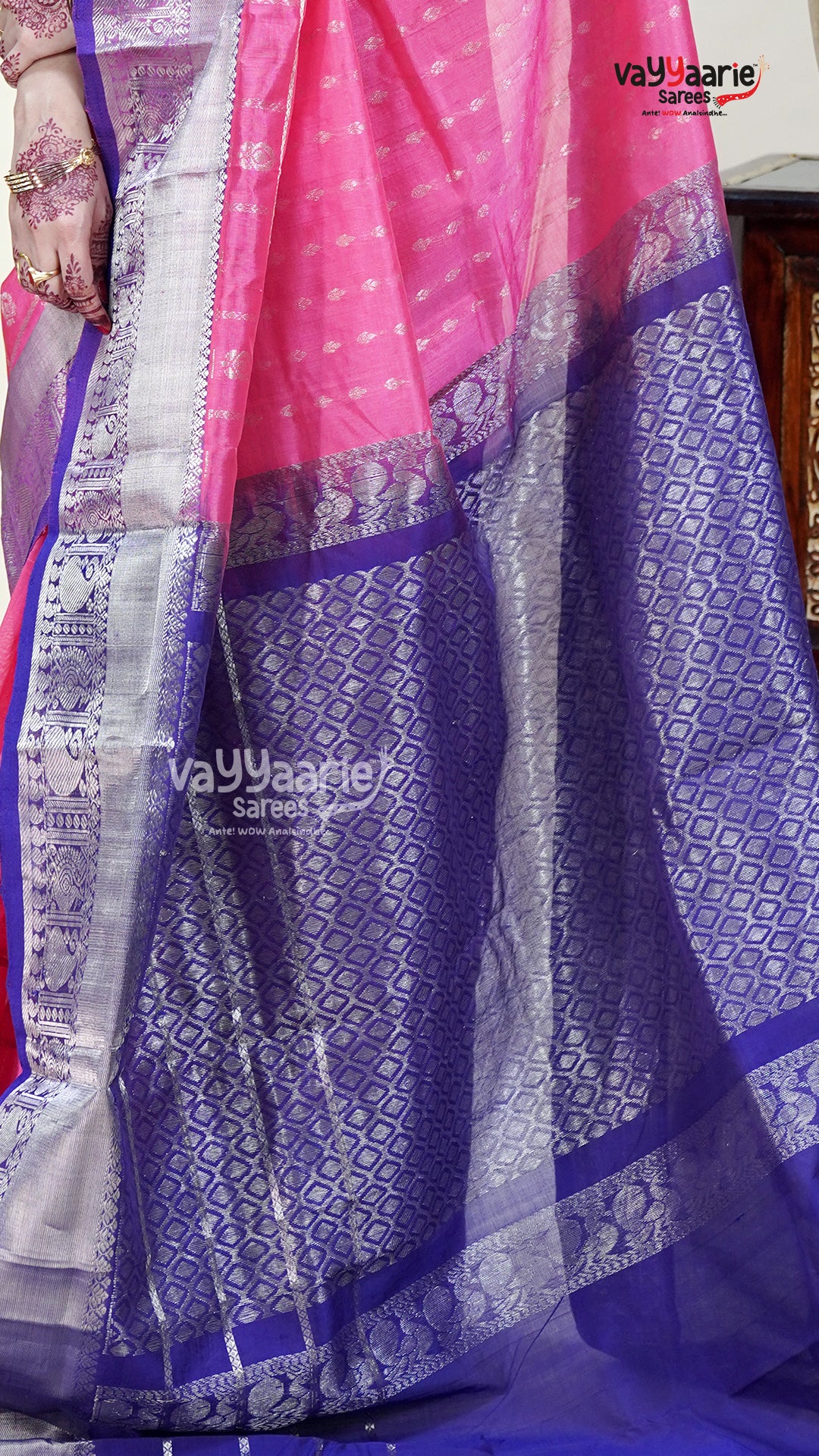 Soft Pink Kuppadam Saree for Everyday Elegance