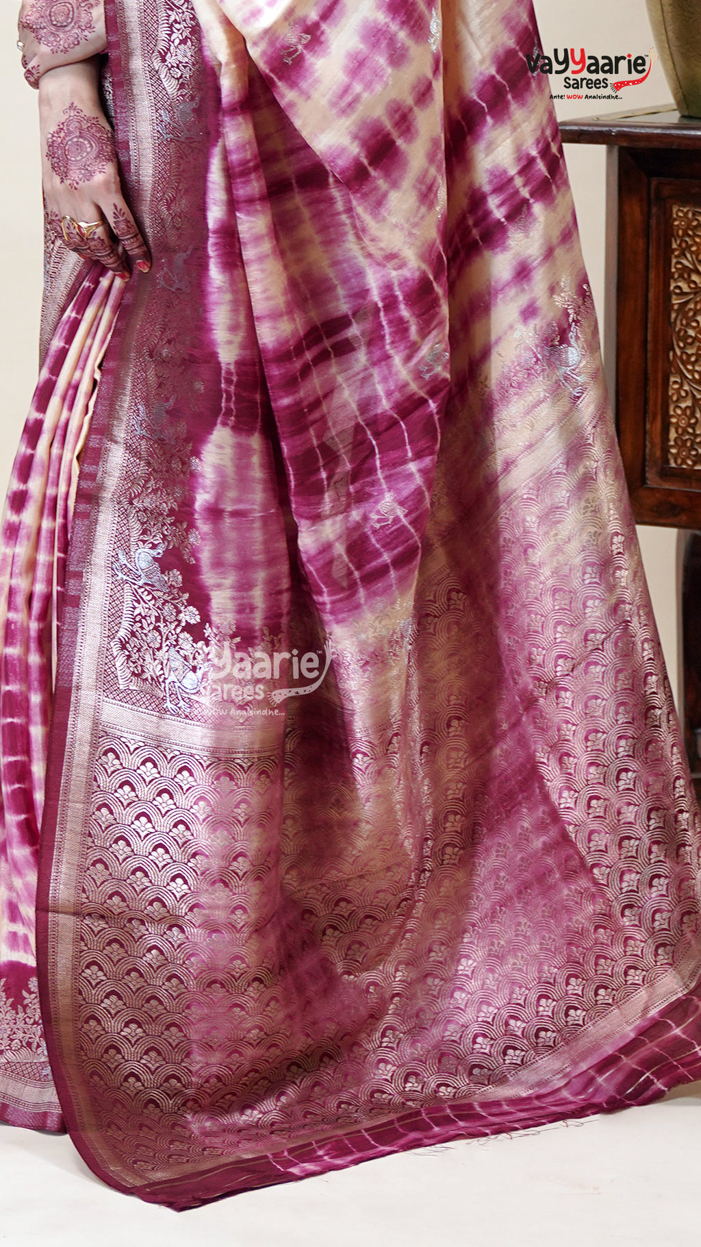 Fancy Tissue Saree for Wedding Guest Looks
