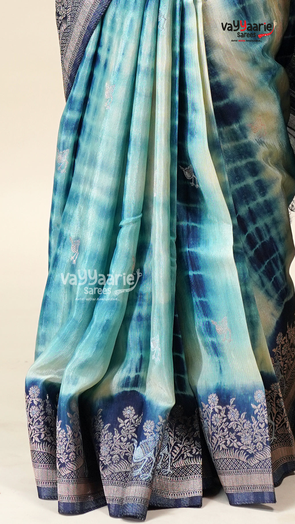 Multicolour Tissue Saree for Elegant Events