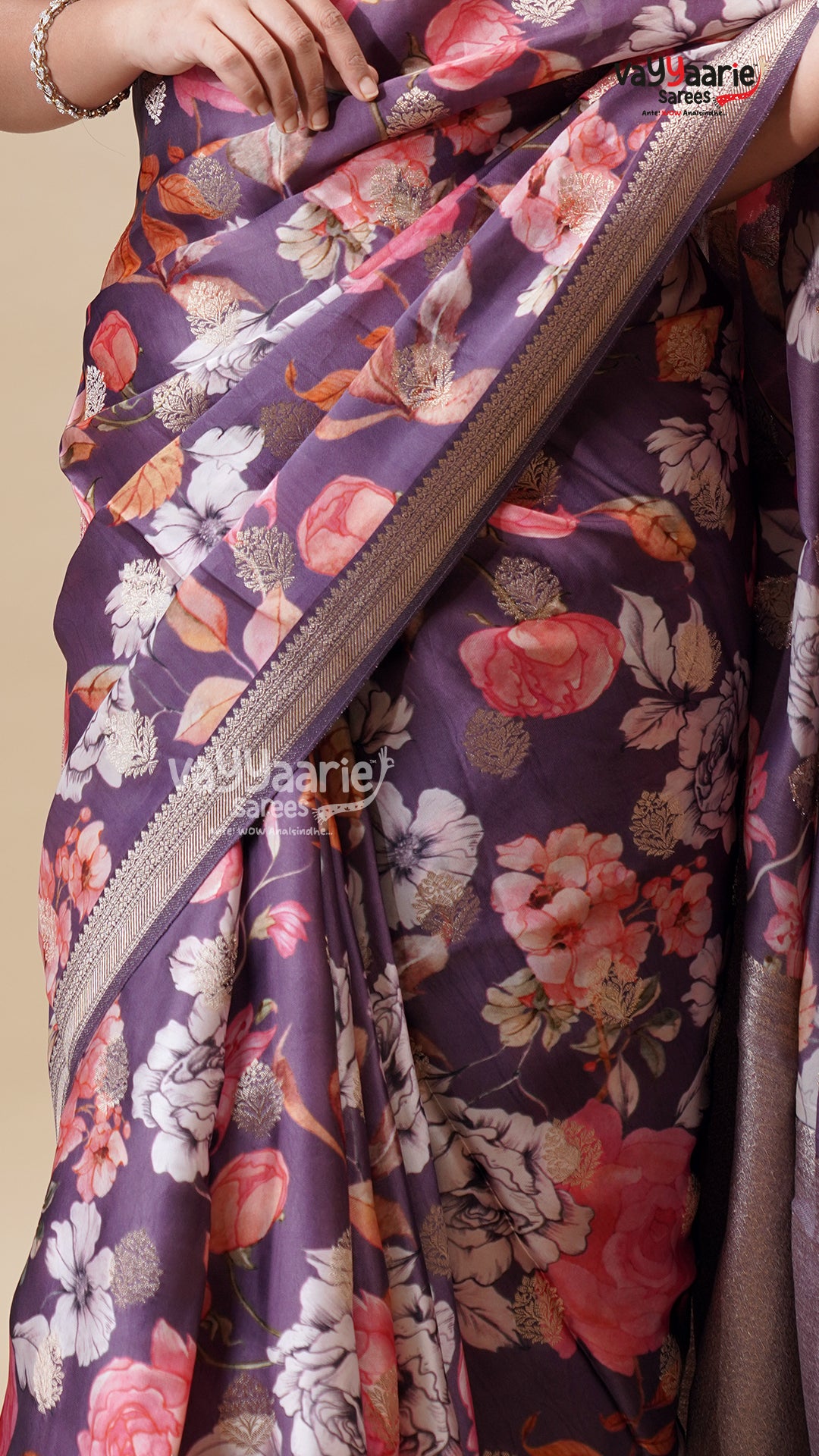 Wine Organza Fancy Saree for All Occasions