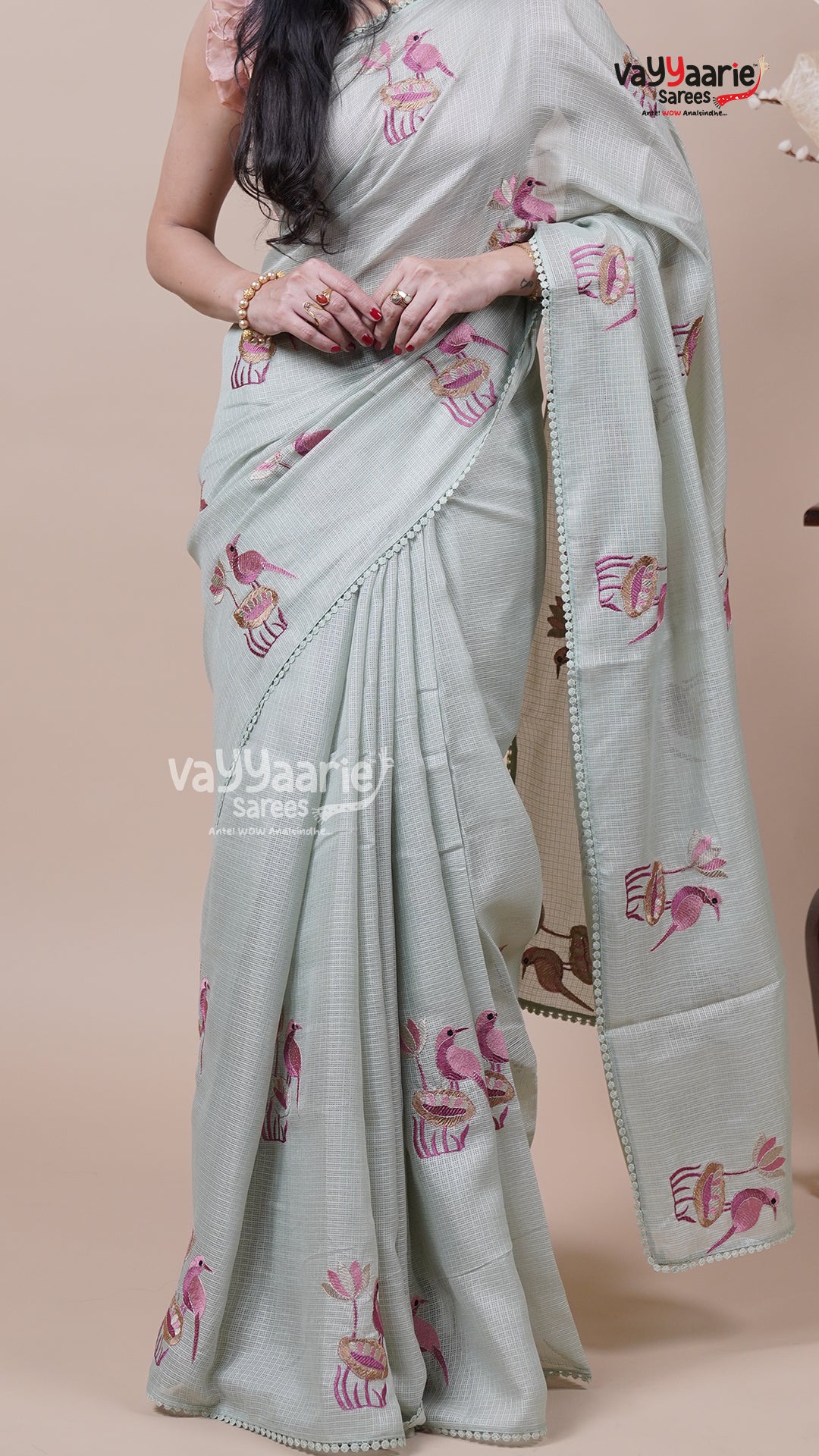 Colourful Fancy Kota Saree for Festive Wear