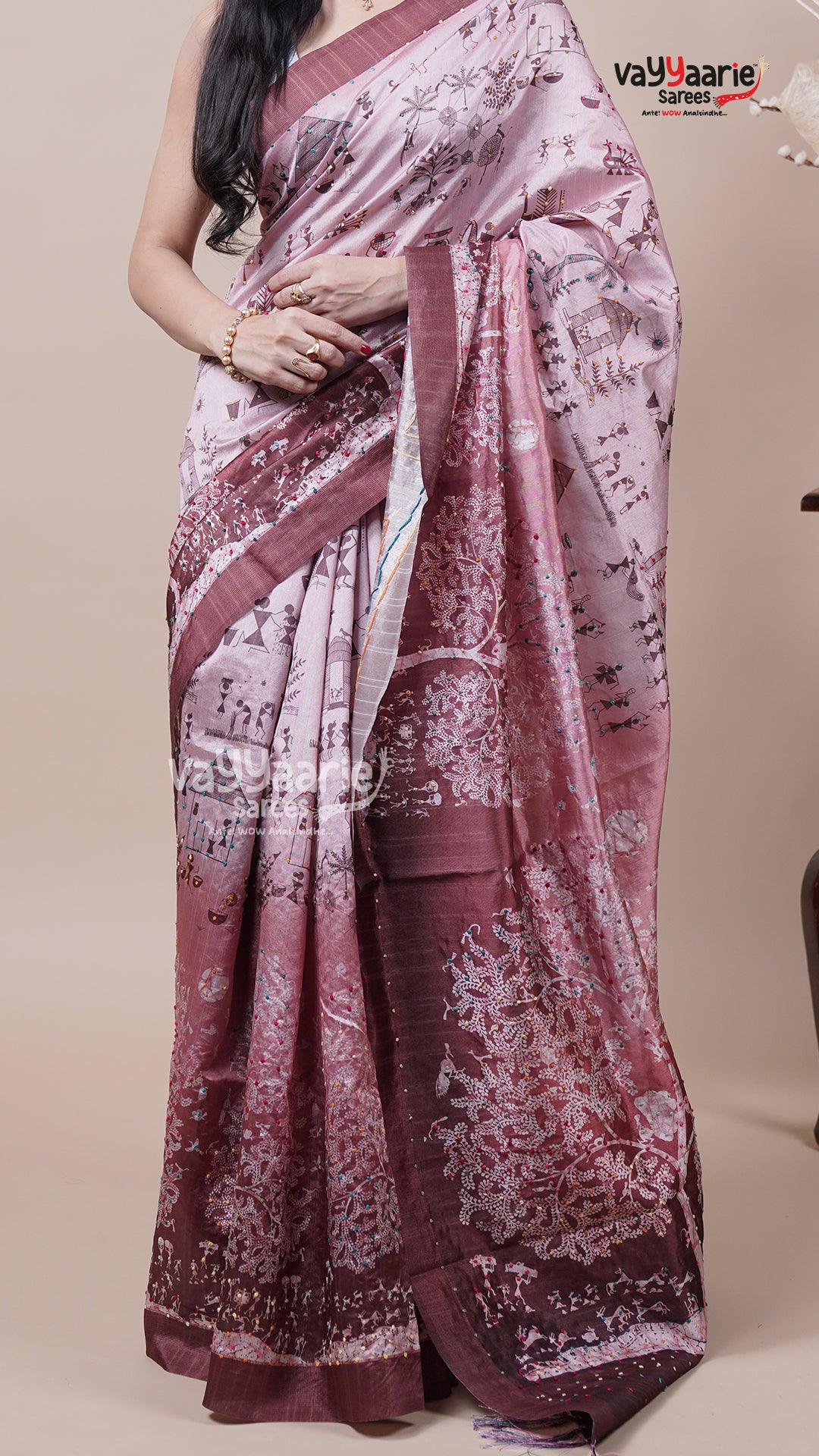 Multi Tone Dola Silk Saree for Special Days