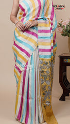 Tissue Saree in Multicolour for Gifting