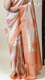 Multicolour Tissu Fancy Saree with Blouse