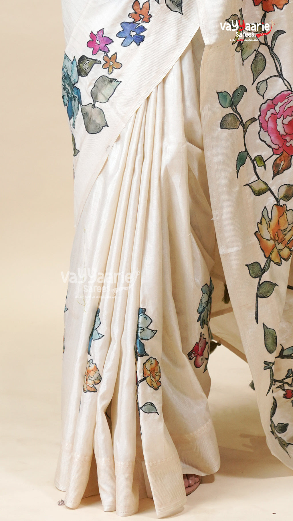 Fancy Multicolour Tusser Saree for Women