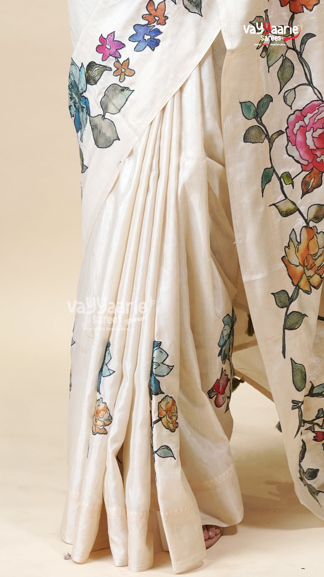 Fancy Multicolour Tusser Saree for Women