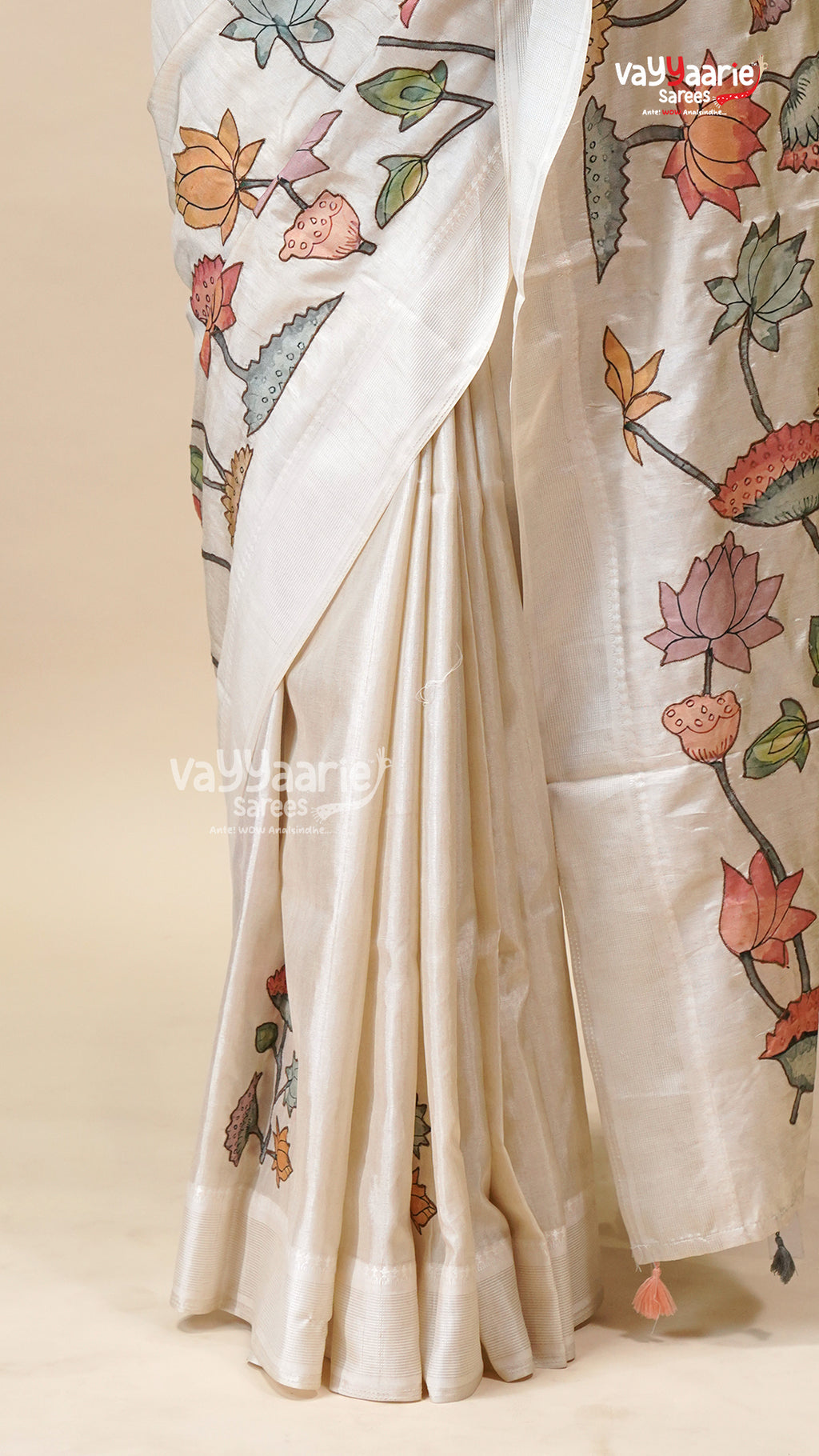 Elegant Multicolour Tusser Saree for Gifting
