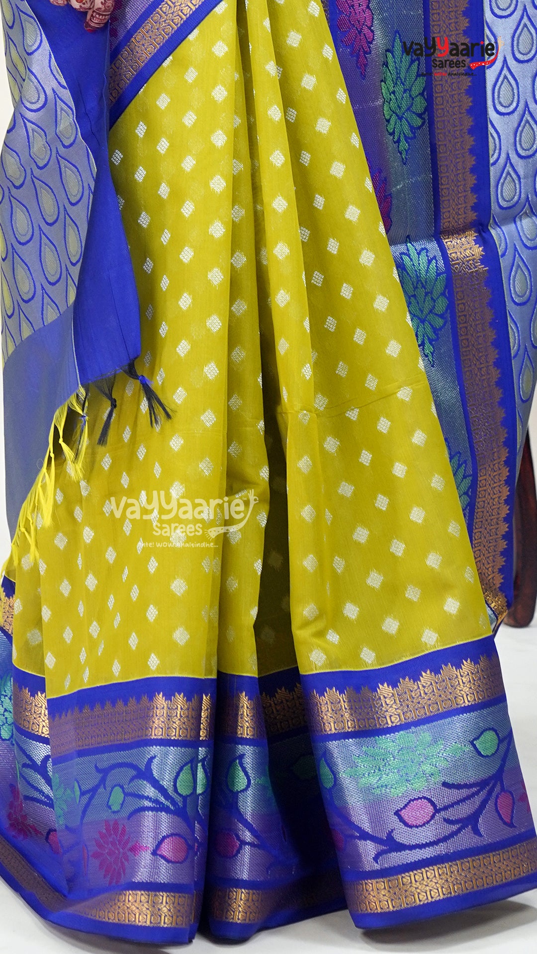 Mehendi Green Kuppadam Saree for Family Functions