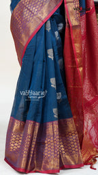 Blue Kuppadam Saree for Classic Ethnic Looks